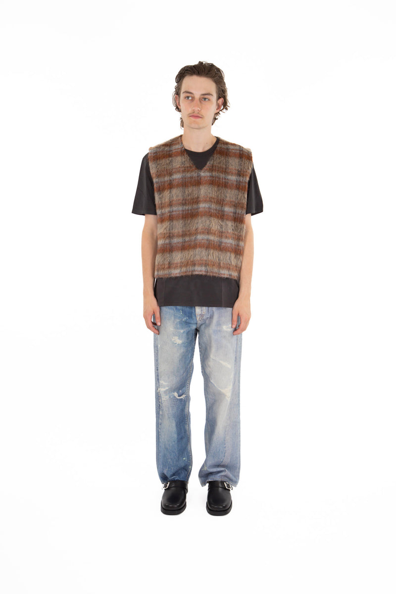 Ament Check Mohair Vest