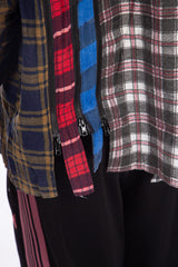 7 Cut Zipped Flannel Shirt (B)