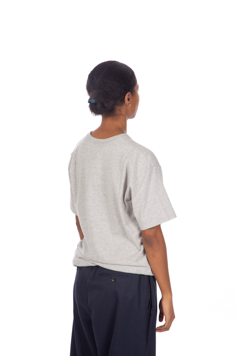 Grey Sideways Print S/S Tee
