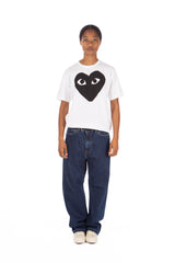 Big Black Heart Graphic Tee White