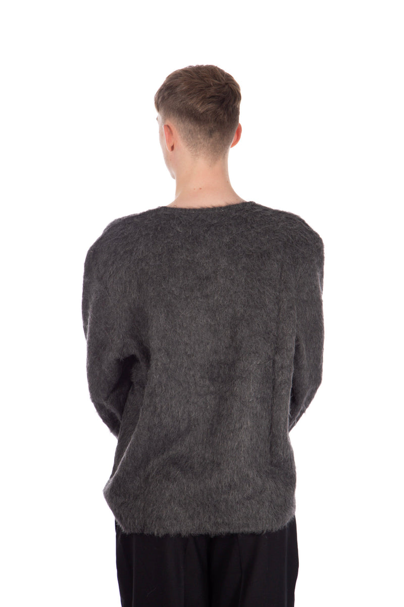 Double Lock U Neck Ash Grey