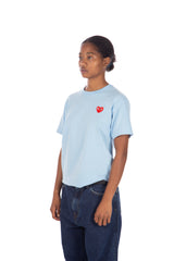 Heart Logo Tee Blue / Red
