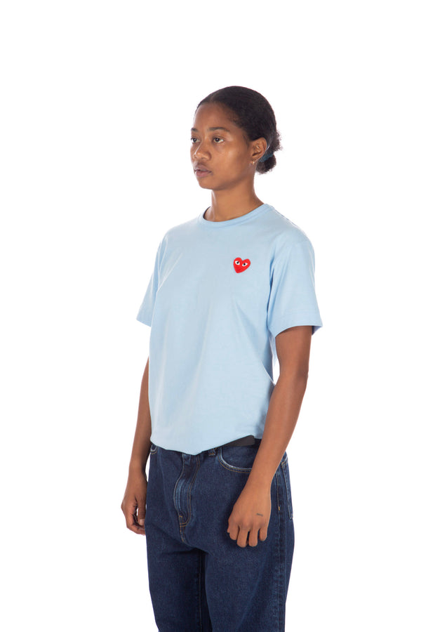 Heart Logo Tee Blue / Red