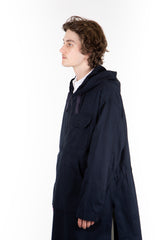 Navy Micro Sanded Twill Bush Shirt