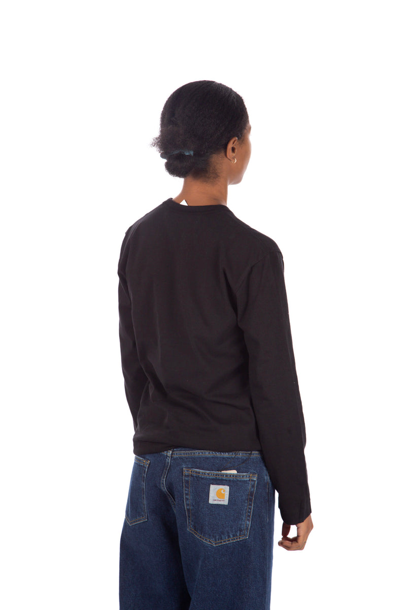 Heart Logo Long Sleeve Tee Black / Red