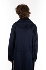 Navy Micro Sanded Twill Bush Shirt