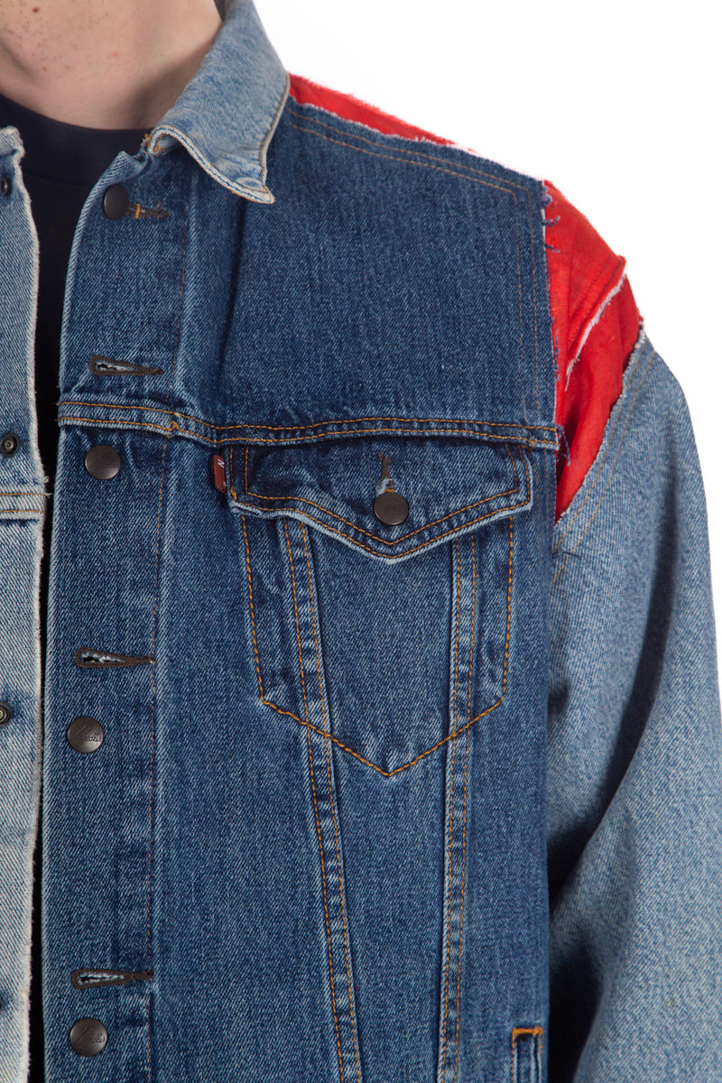 Jean Jacket + Rug Covered Reversible Jacket