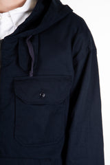 Navy Micro Sanded Twill Bush Shirt