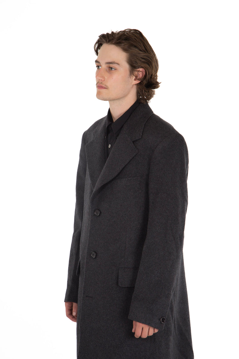 Dolphin Coat Ash Grey Cash Wool