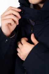 Navy Micro Sanded Twill Bush Shirt