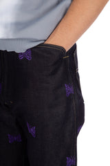 Straight Jean 13oz C/L Denim Papillon Emb.