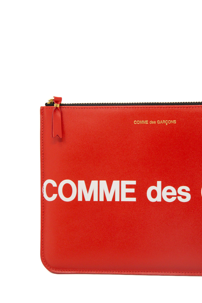 Large Zip Pouch Wallet Huge Logo Red - SA5100HL