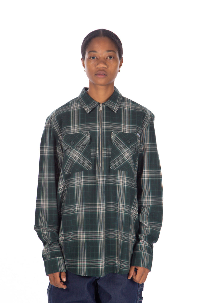 Portland Zip Shirt Green