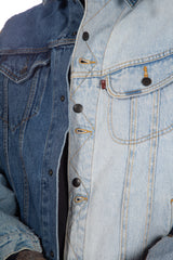 Jean Jacket + Blanket Covered Reversible Jacket