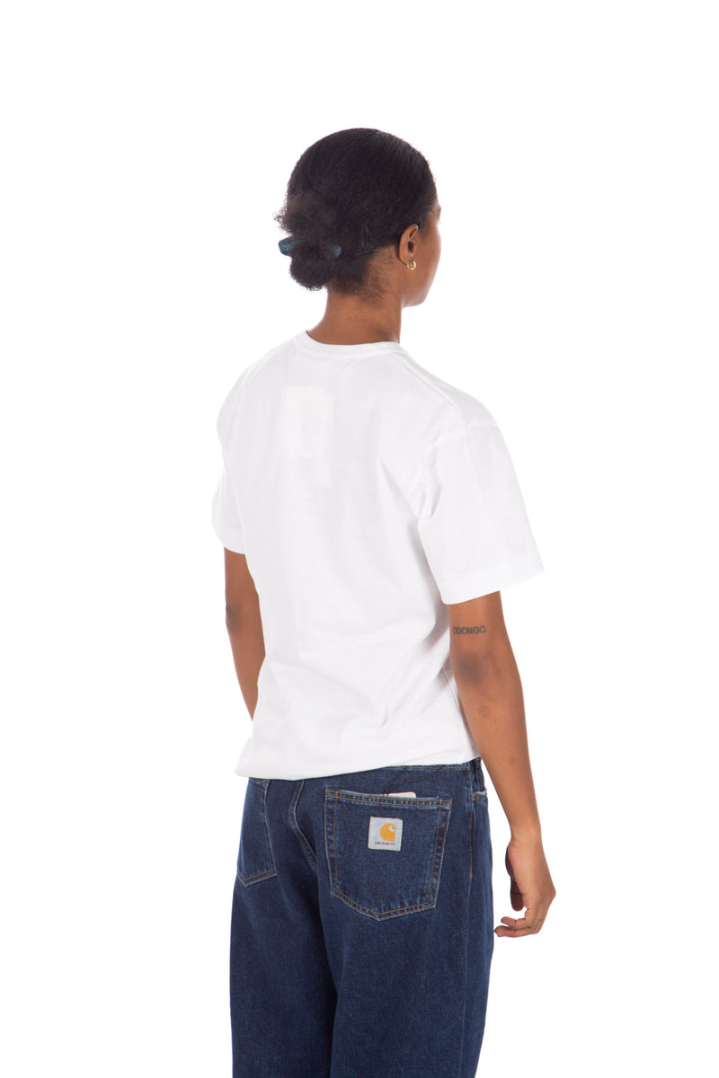 Multi Heart Print Tee White