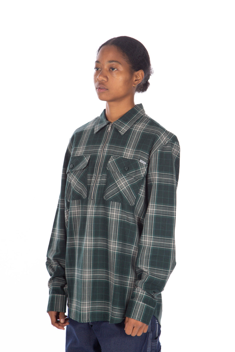 Portland Zip Shirt Green