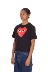 Big Red Heart Graphic Tee Black