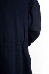 Navy Micro Sanded Twill Bush Shirt