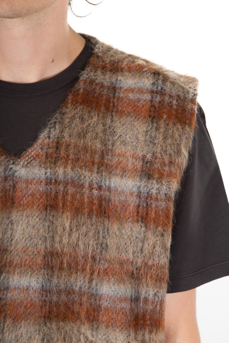 Ament Check Mohair Vest