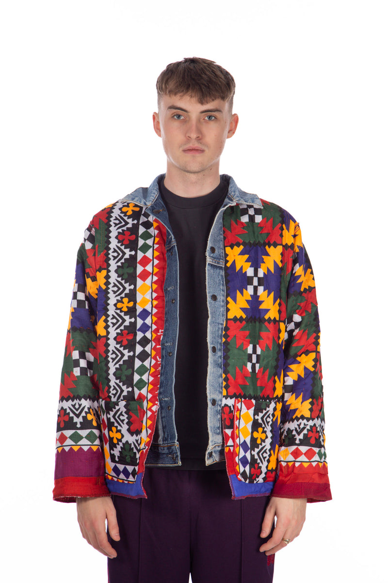 Jean Jacket + Rug Covered Reversible Jacket
