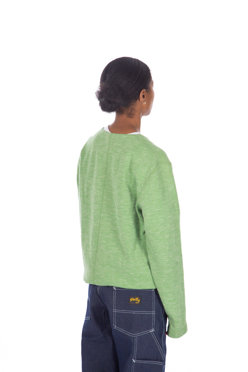 Angora/Wool Blend Cardigan Pistachio