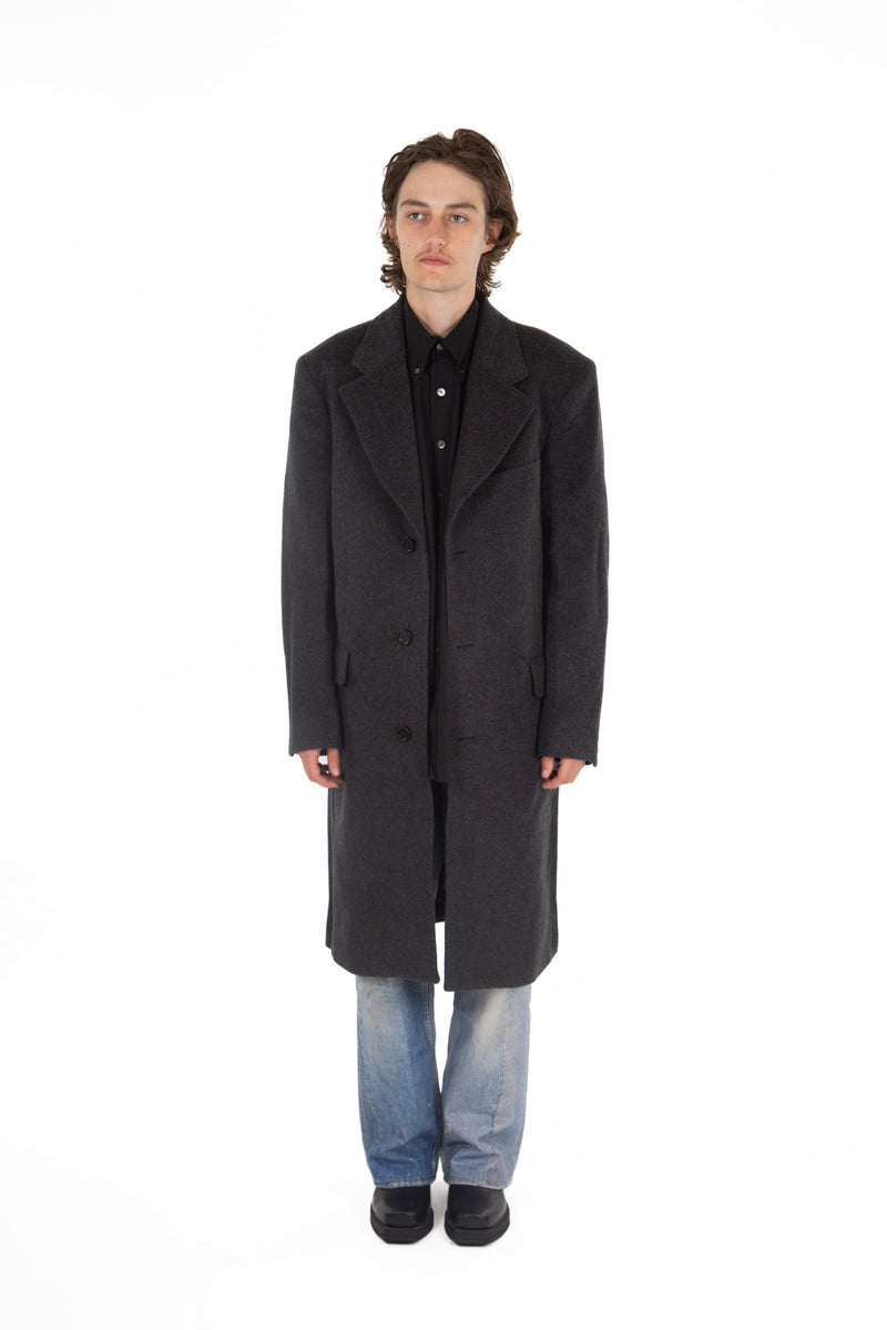 Dolphin Coat Ash Grey Cash Wool