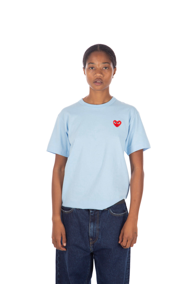 Heart Logo Tee Blue / Red