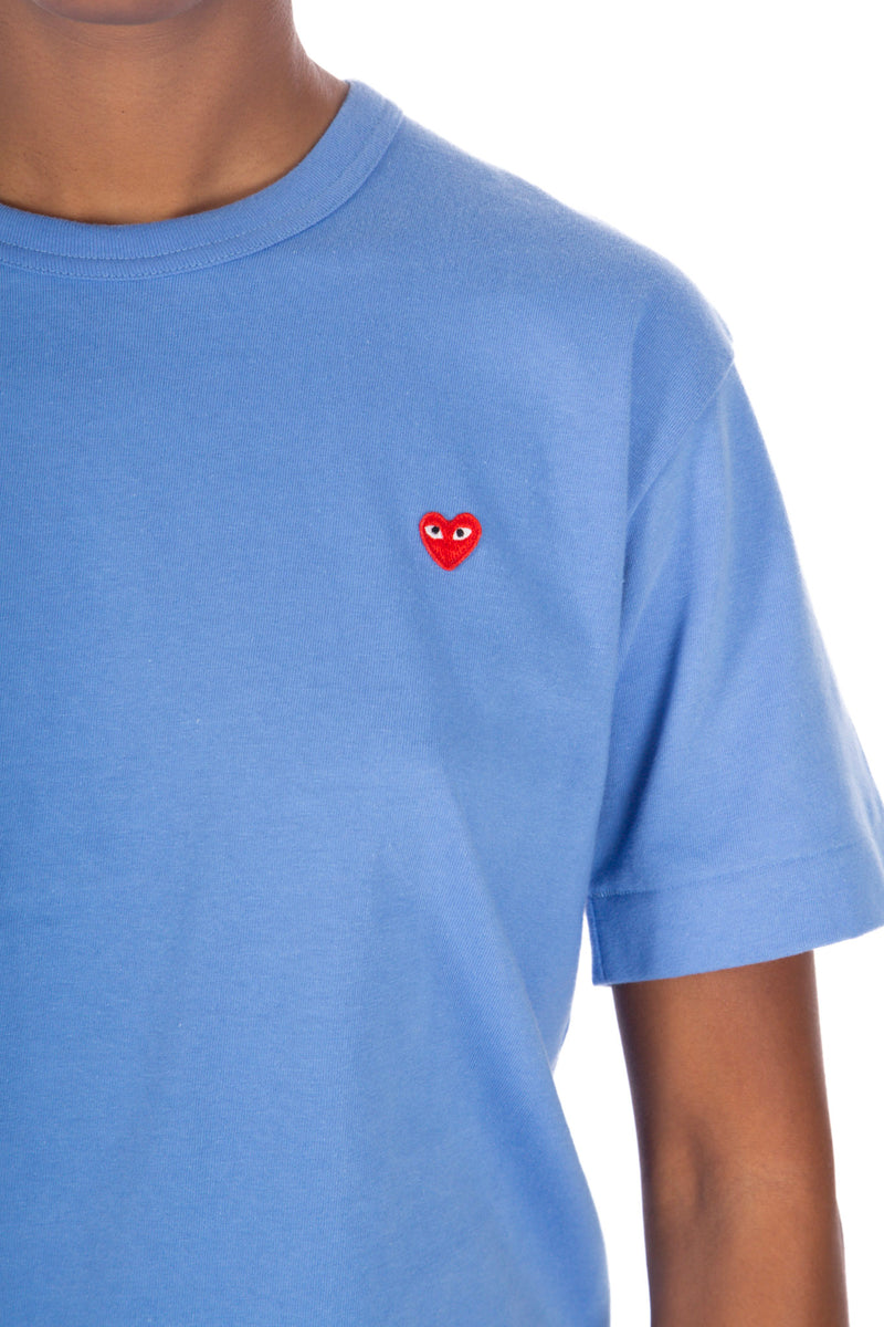 Blue / Red Little Heart Tee