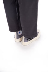CDG X Converse Single Heart Hi Steel Grey