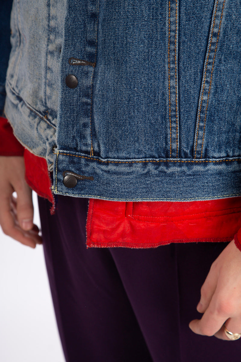 Jean Jacket + Rug Covered Reversible Jacket