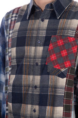 7 Cut Flannel Wide Shirt (C)