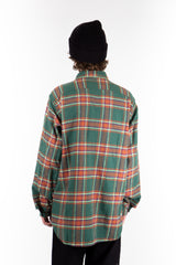 Green/Orange Heavy Plaid Work Shirt