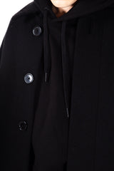 Archive Long Wool Coat Black