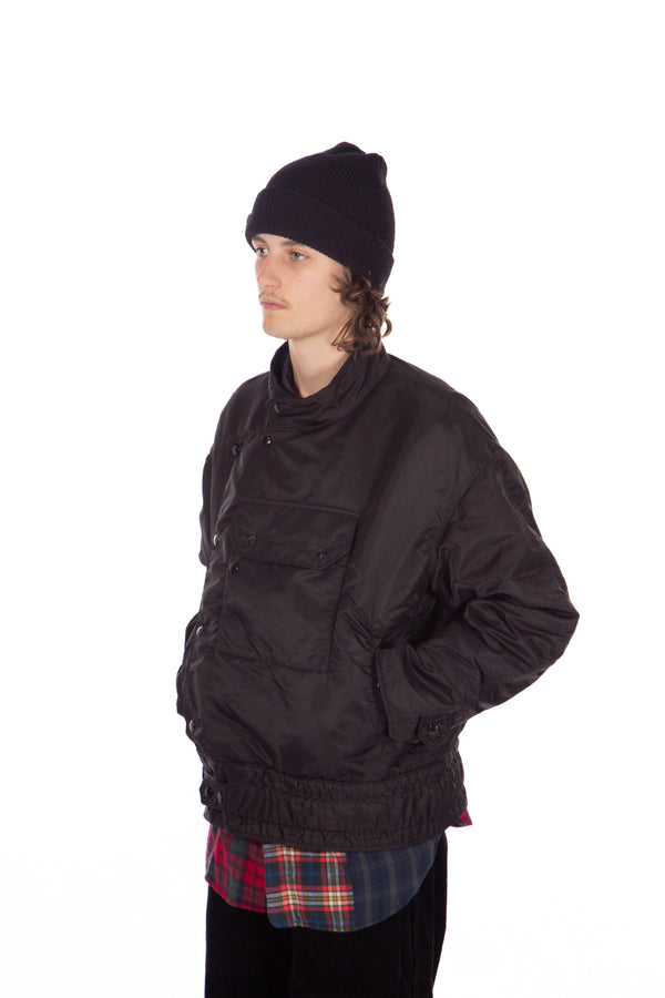 Moto Jacket Black Flight Nylon Satin