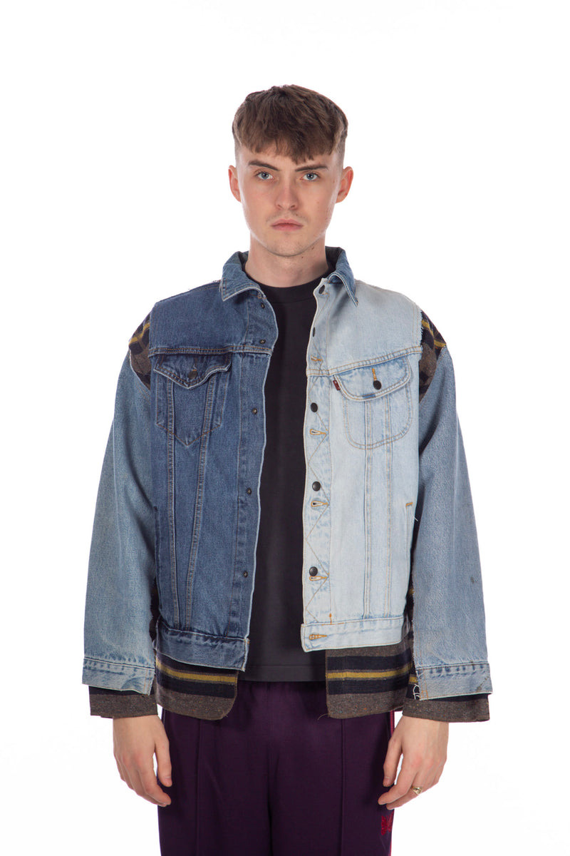 Jean Jacket + Blanket Covered Reversible Jacket
