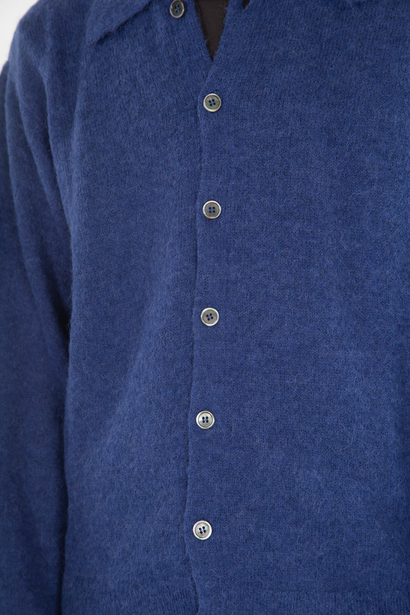 Evening Polo Royal Blue Fuzzy Alpaca