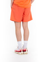Brushed Nylon Garment Dyed Short Orange