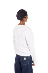 Multi Heart Print LS White Black