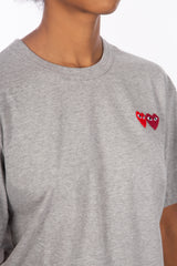 Double Heart T-shirt Grey