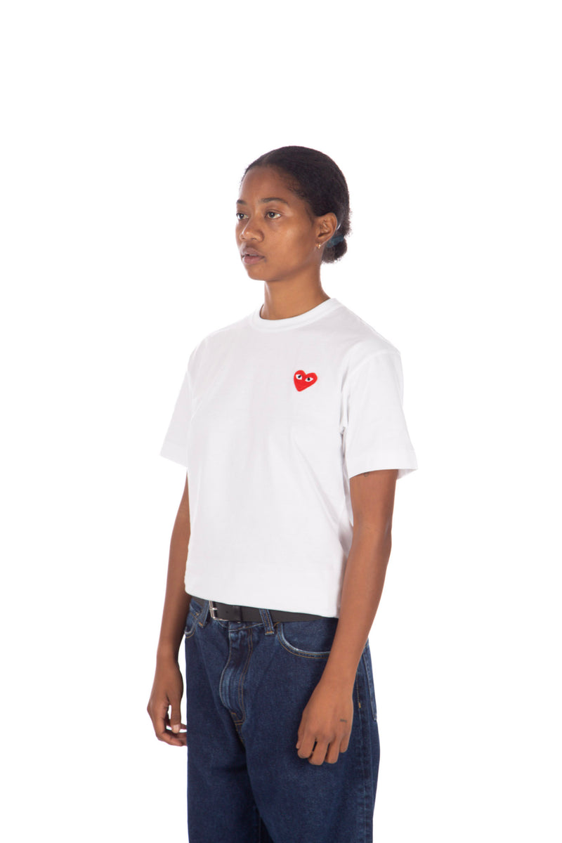 Heart Logo Tee White / Red