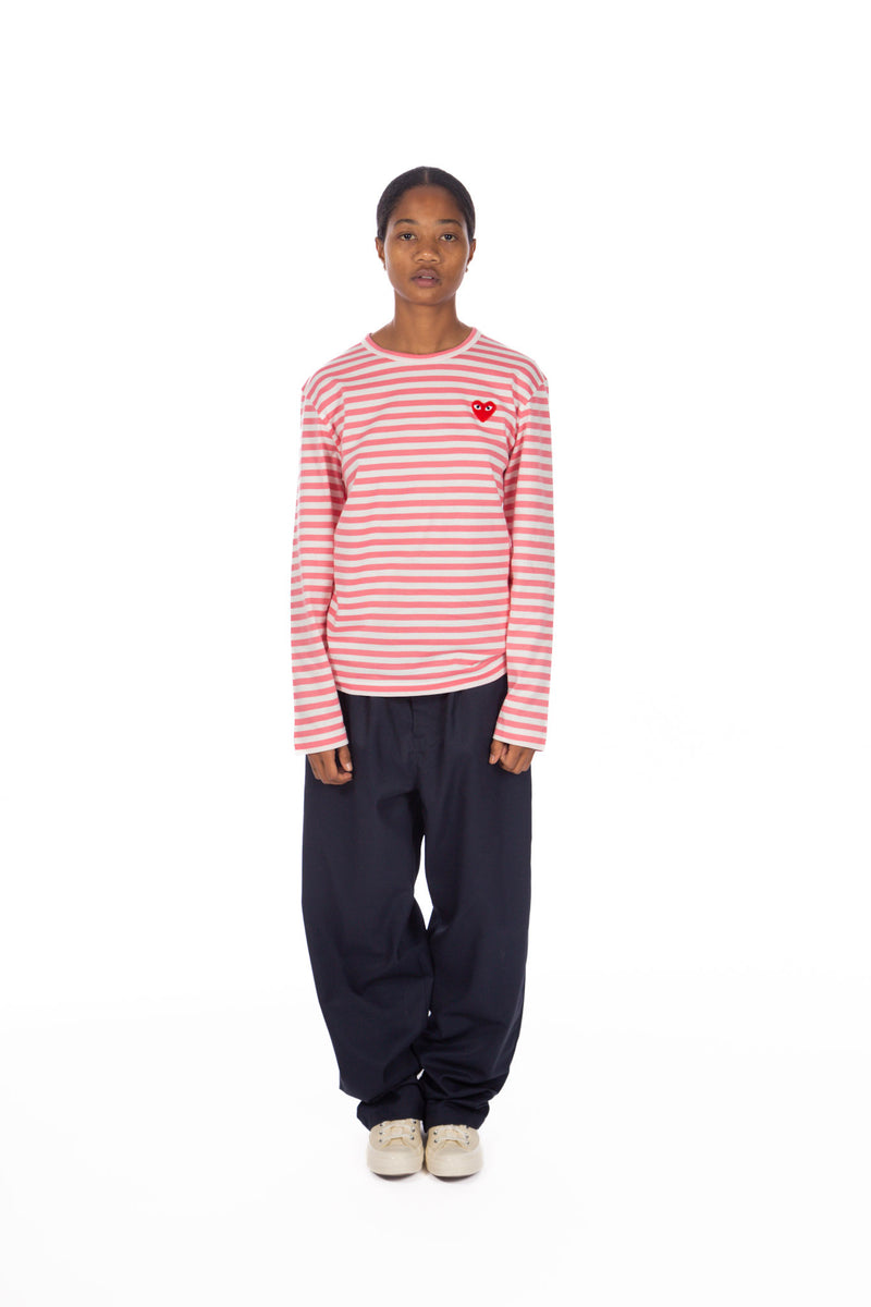 Pink Striped Long Sleeve