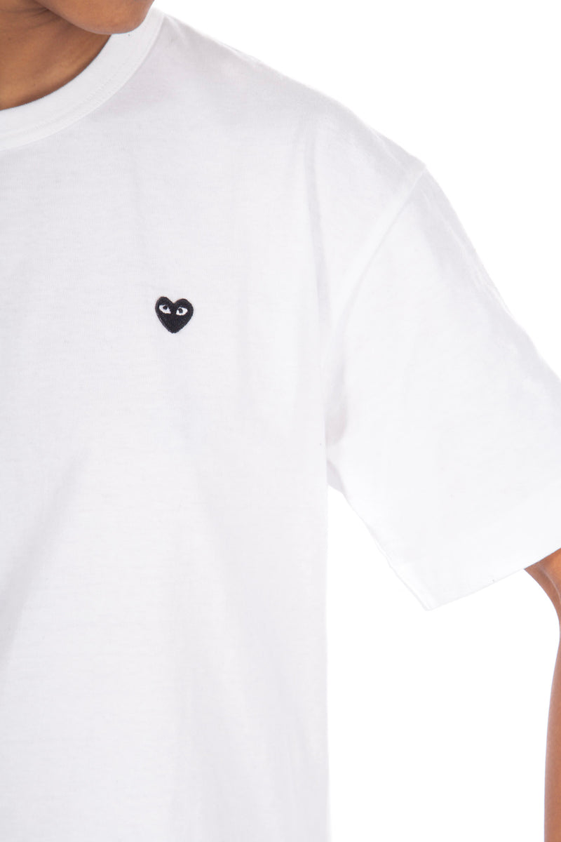 White / Black Tee Little Heart