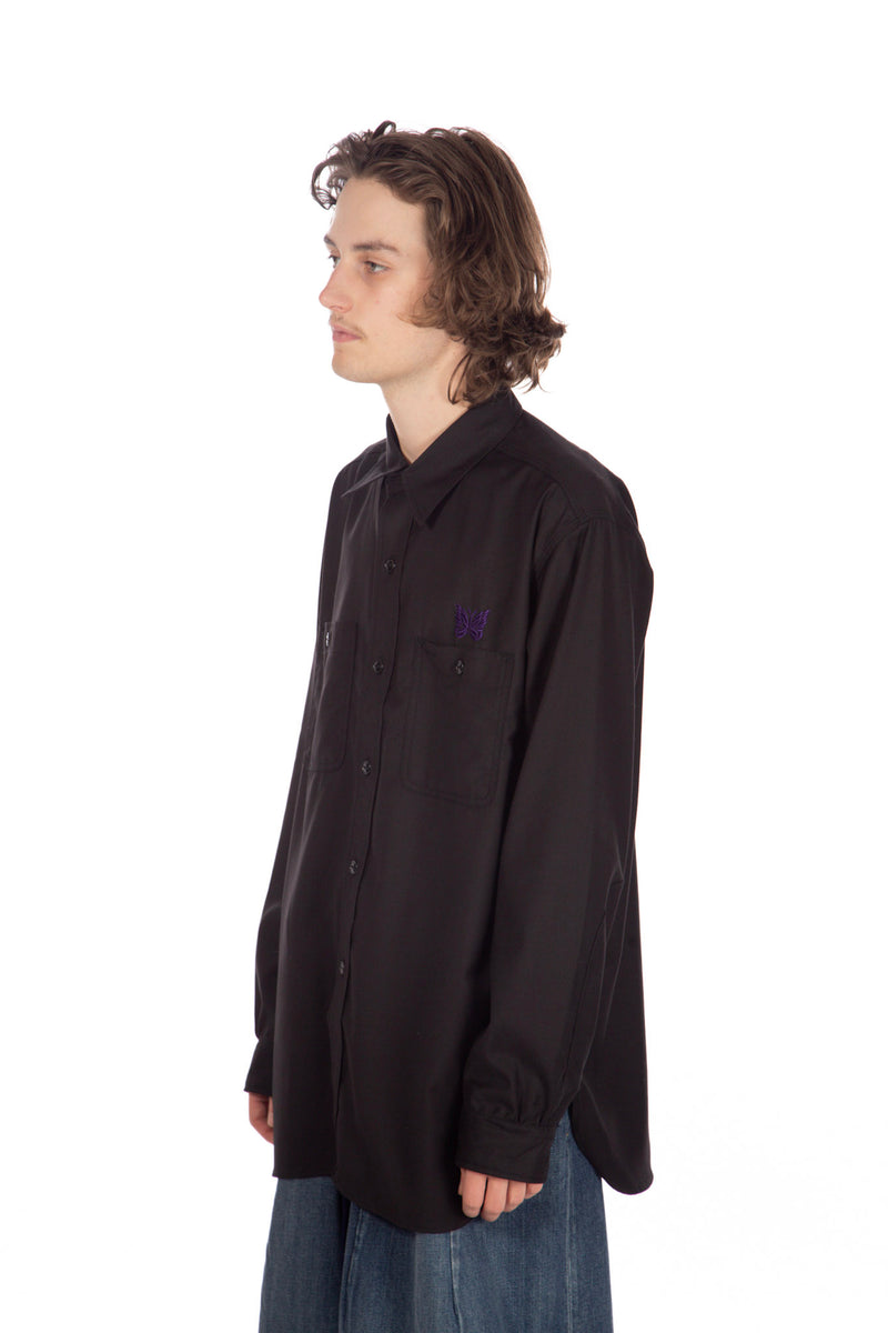 Work Shirt Black Gabardine