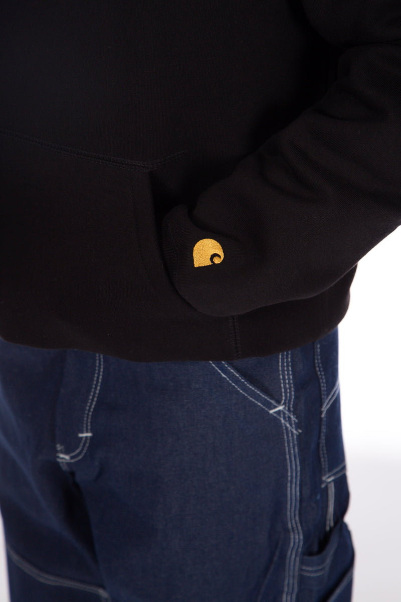 Hooded Chase Sweat Black / Gold