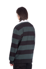 L/S Jagger Striped Rugby Shirt Juniper