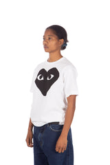 Big Black Heart Graphic Tee White