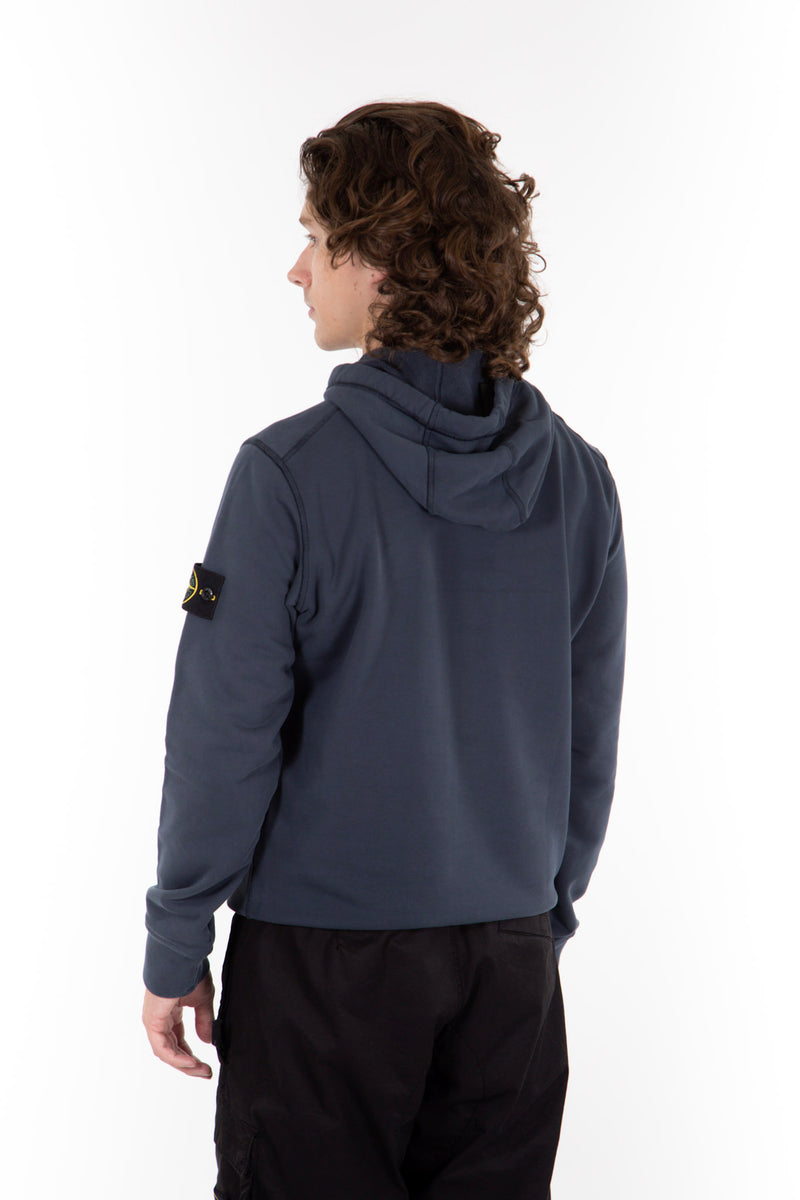 Garment Dyed Cotton Fleece Sweatshirt Navy