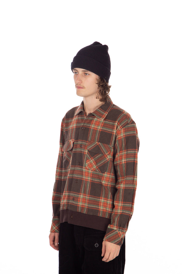 Big Plaid Heavy Twill Brown / Orange