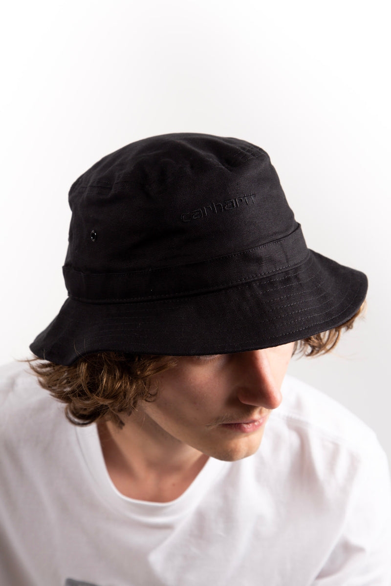 Script Bucket Hat Black / Black