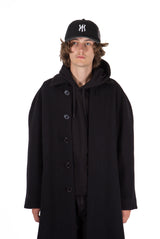 Archive Long Wool Coat Black